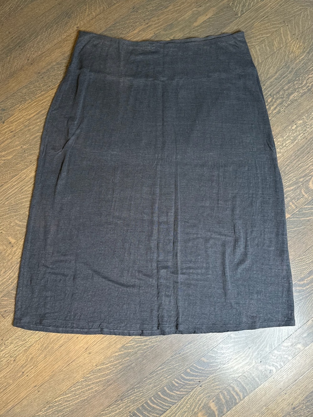 Eileen Fisher Charcoal Knit Pencil Skirt